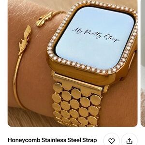 My pretty strap gold watch band